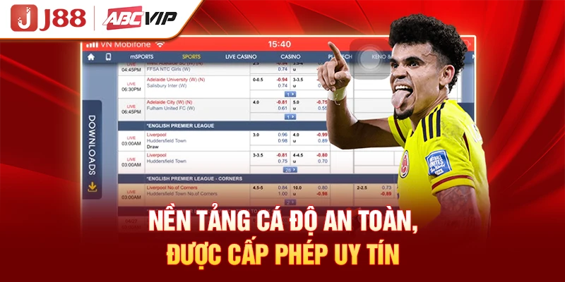 Nền tảng cá độ an toàn, được cấp phép uy tín